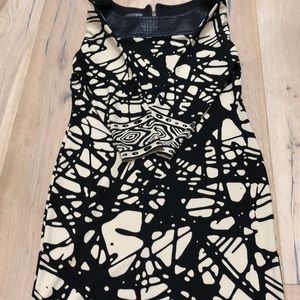 Armani Exchange Mini Black Pattern Dress